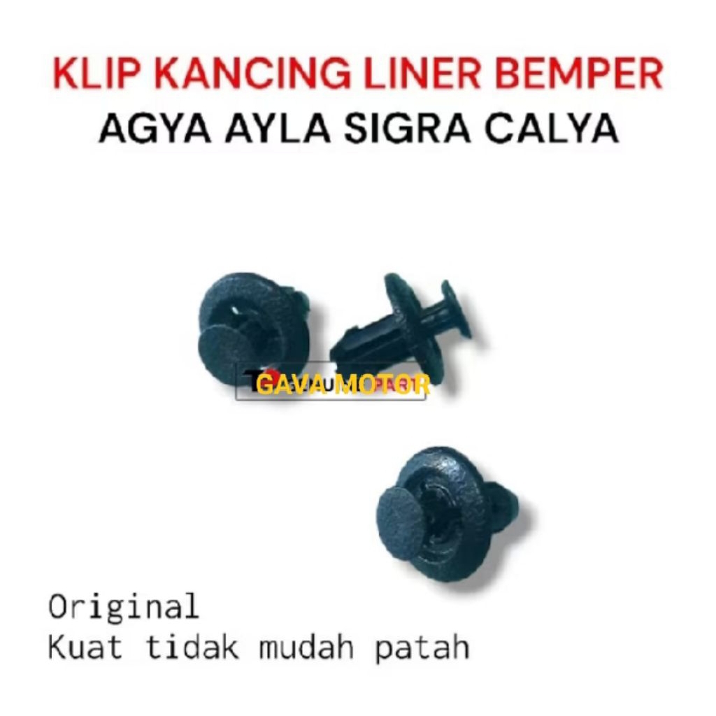 kancing klip bemper agya ayla original satuan