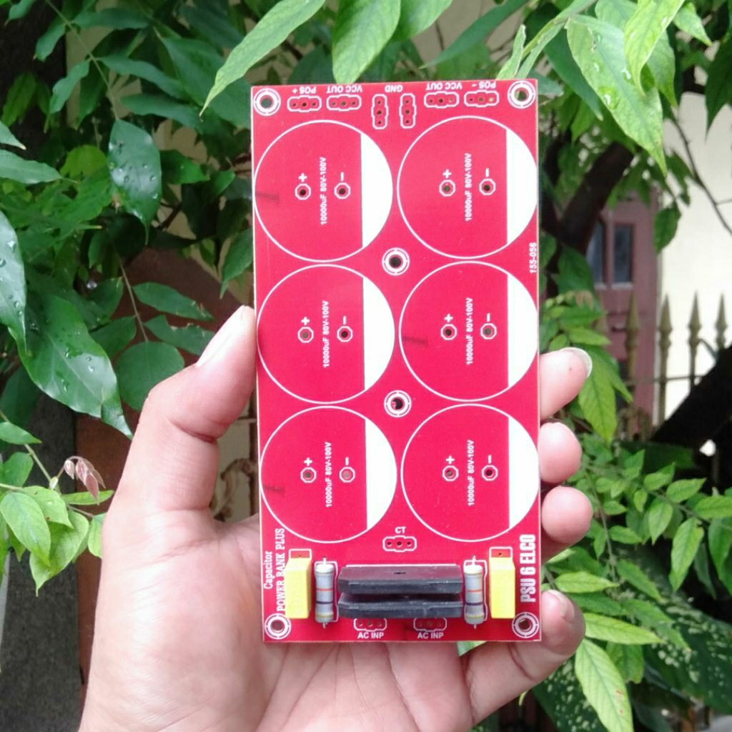 pcb psu 6 elco dobel dioda 35 amper