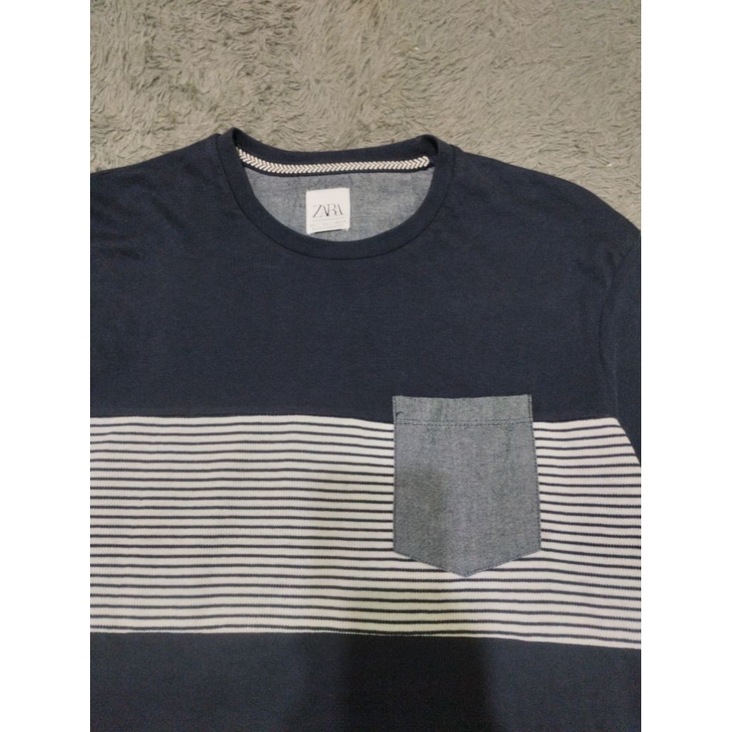Kaos pria Zara Pocket