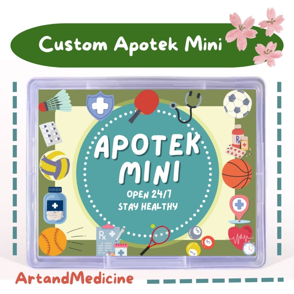 

Custom Stiker Lucu Apotek Mini Emergency Kit Kotak Obat ( Hanya Stiker Saja Depan Belakang)