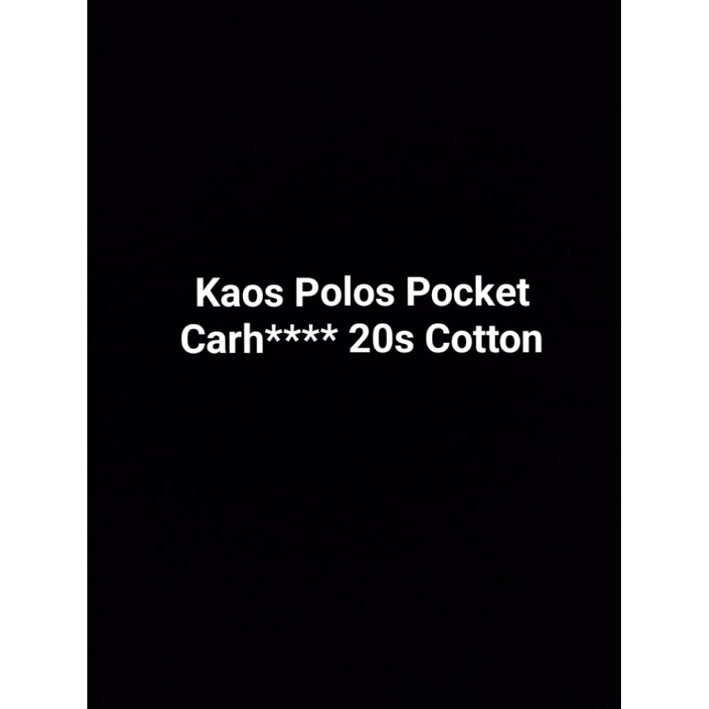 Kaos Polos Pocket 20s Cotton Loose Top