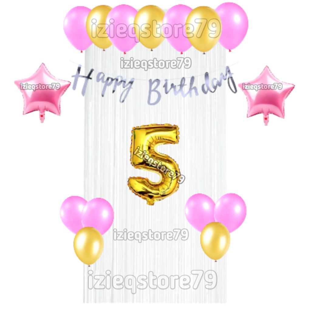 PAKET DEKORASI ULANG TAHUN/SET DEKORASI BALON/DEKORASI BALON