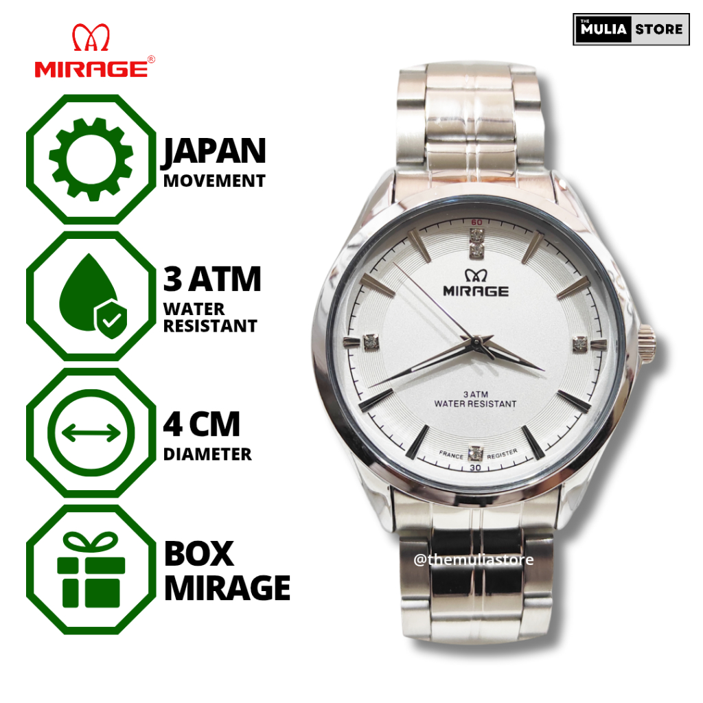 MIRAGE Jam Tangan Pria Mirage Original 8831 M Analog