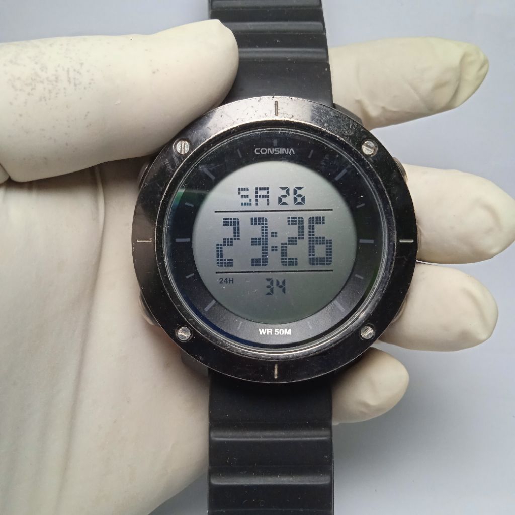 jam tangan second original consina free kepalaan consina