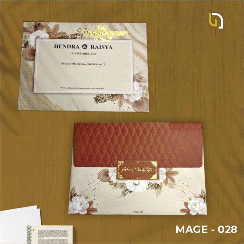 Undangan Amplop Pernikahan/Khitanan Semi Hardcover Mage Series 028