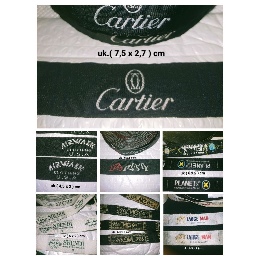 

tag label merek (main) merek label tag cartier