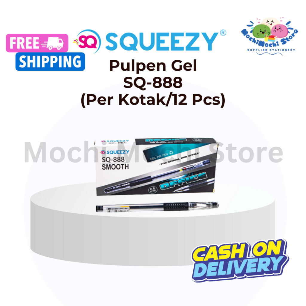 

HARGA GROSIR PER KOTAK/12 PCS Pulpen Gel SQUEEZY GP-SQ888 | Pulpen Gel | Gel Pen | Needle Tip 0.5mm | Pulpen Gel SQUEEZY GPSQ-888 | Bolpen Gel