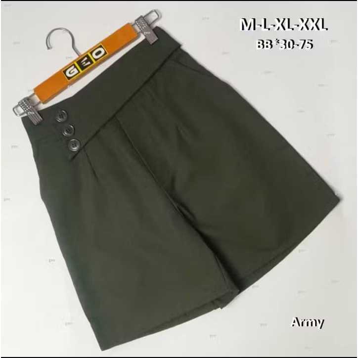 HOT PANTS Saku Korean style mini short Jumbo Muat BB 65+ / Celana Pendek Wanita Terbaru / Hot pants