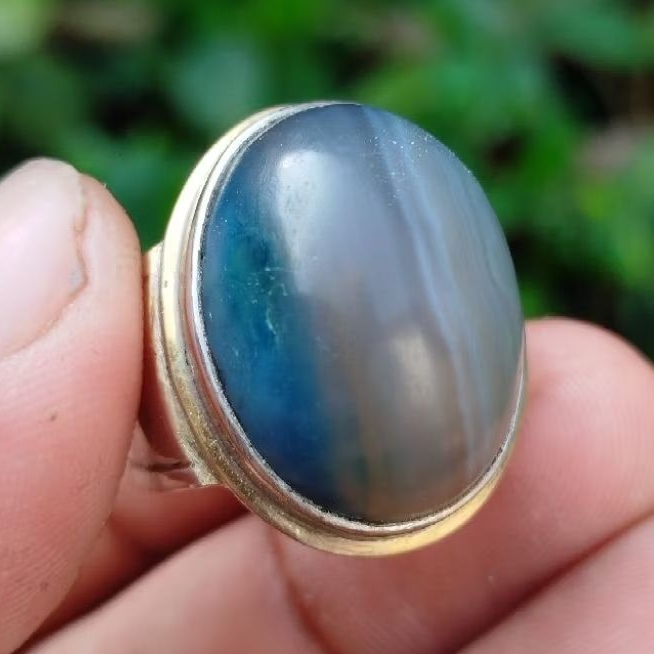 Natural Batu Motif Biru Langit