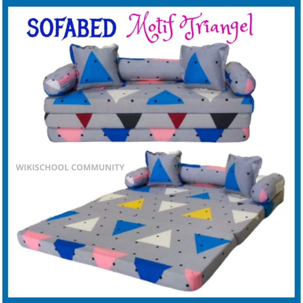 Kasur Sofa Lipat Bed Katun Busa Awet / Kasur Lipat Matras