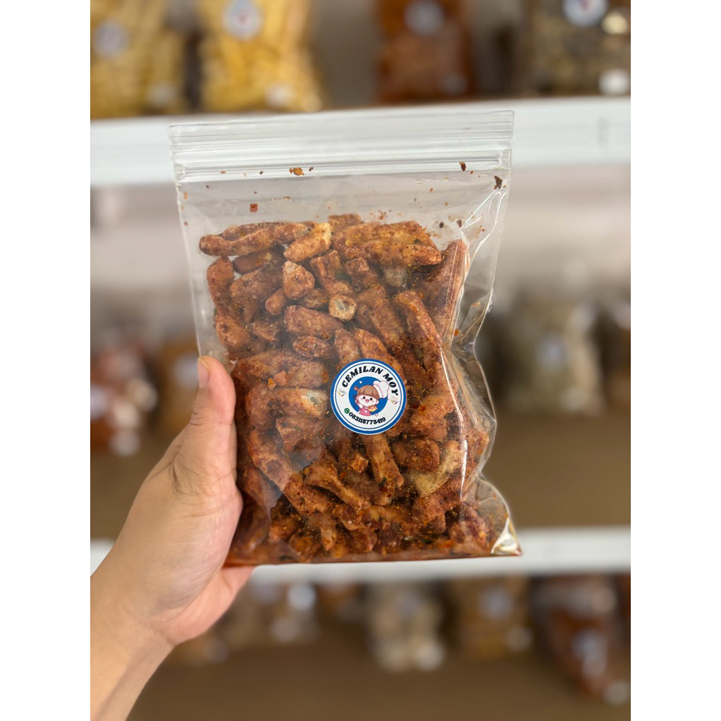 

Basreng pedas daun jeruk