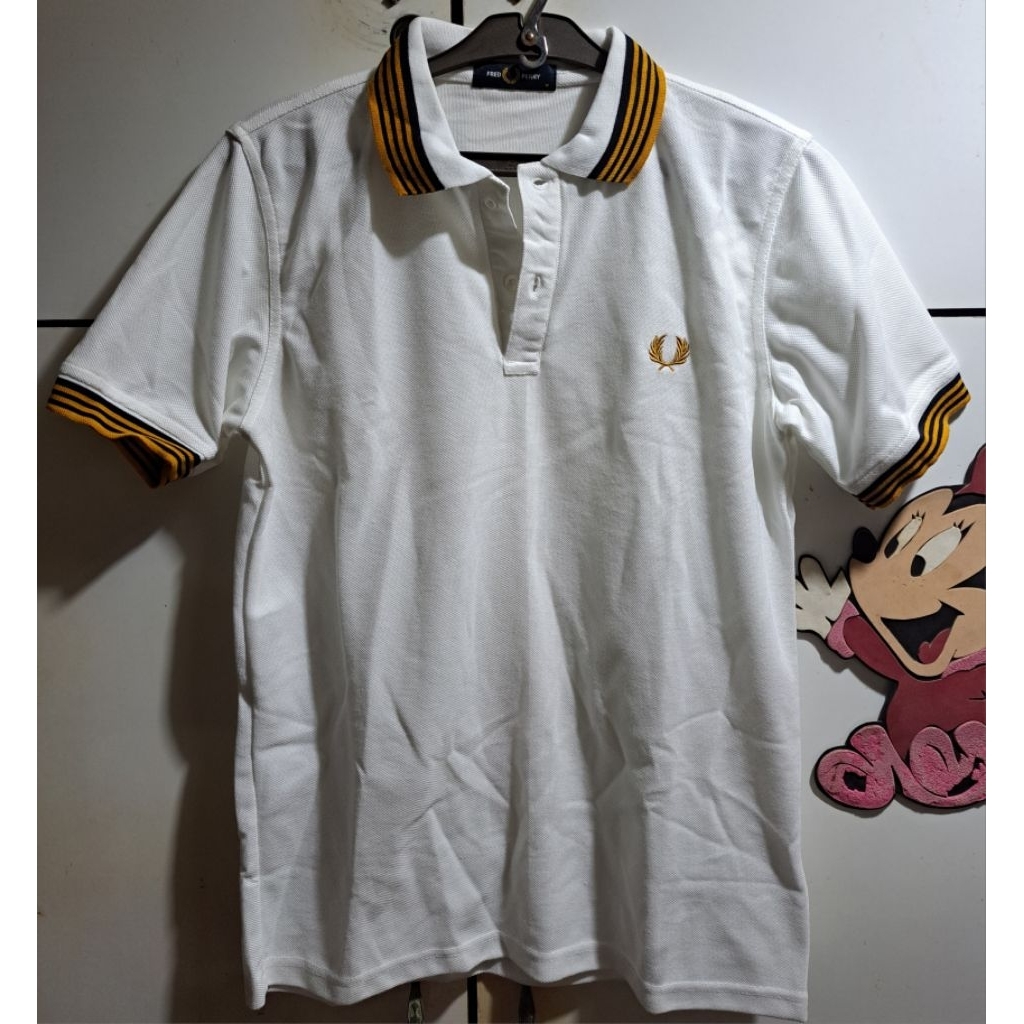 Kaos Polo Fred Perry Putih