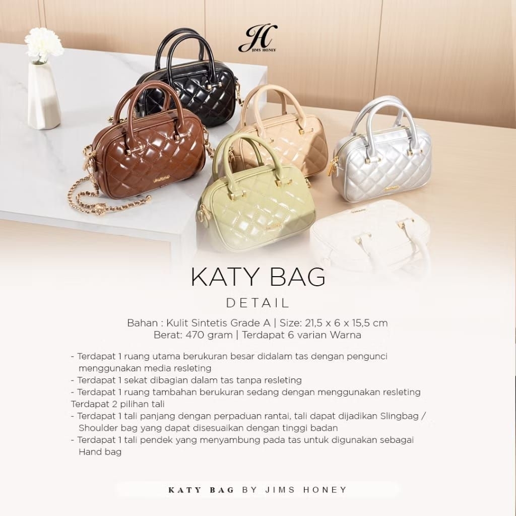 KATY BAG SILVER JimsHoney + Free Gift