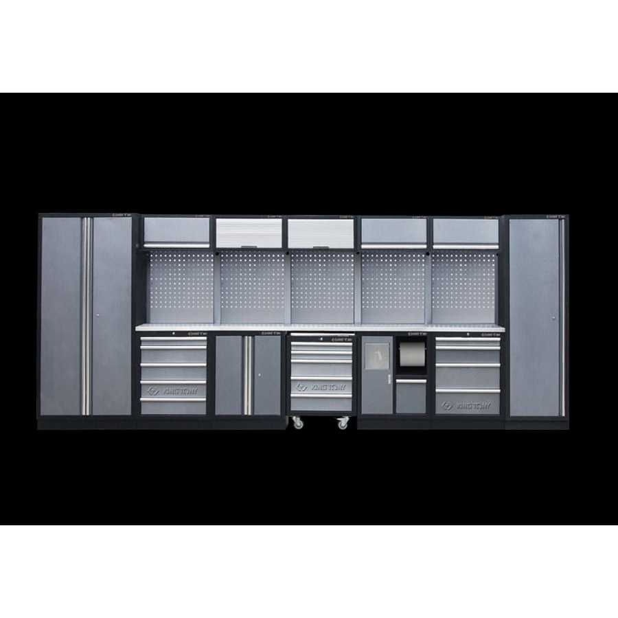 KING TONY 87D21X01SA-KG TOOL CABINET SYSTEM SET BLACK+GRAY RAK SET KABINET ALAT PERKAKAS KING TONY