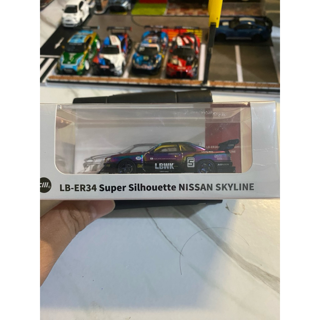 CM Model LB-ER34 Super Silhouette NISSAN SKYLINE Chrome