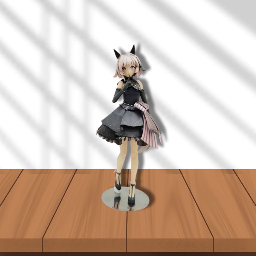 Papercraft Curren Chan Umamusume | Cetak Kertas Briefcard A4 | DIY Siap Rakit Anime Chibi