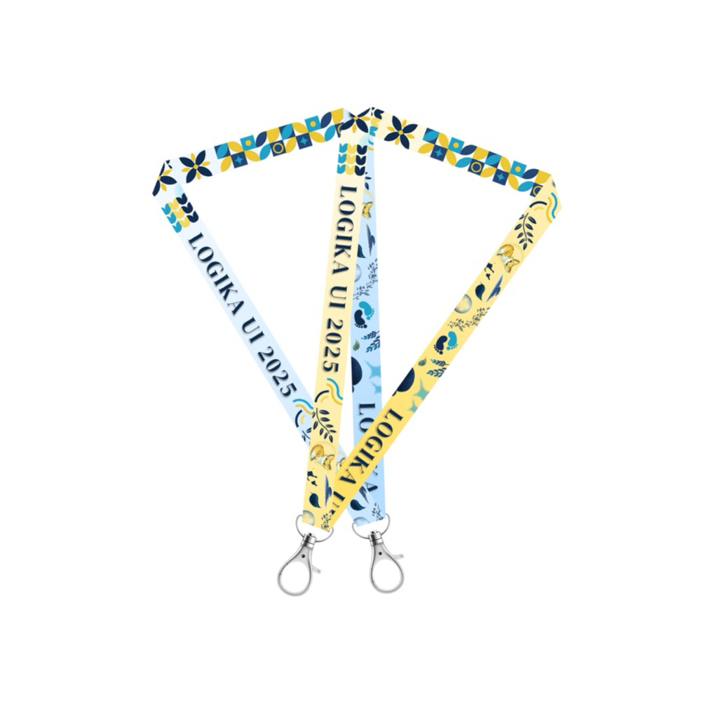 

Lanyard Gantungan Tali Frame Name Tag Premium Ukuran 2 cm 2 Sisi | LOGIKA UI 2025 Official Merchandise