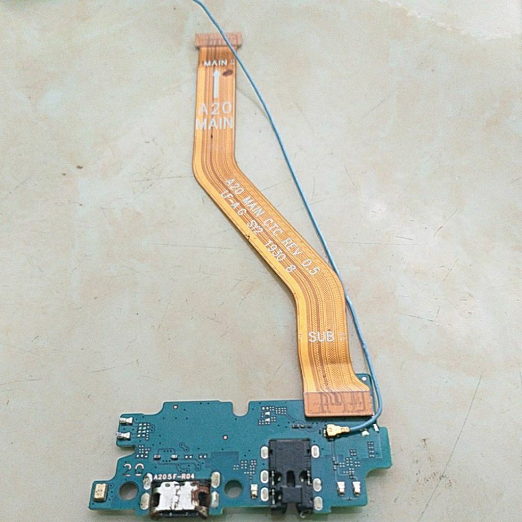 flexi charger+papan charger hp samsung A20 original