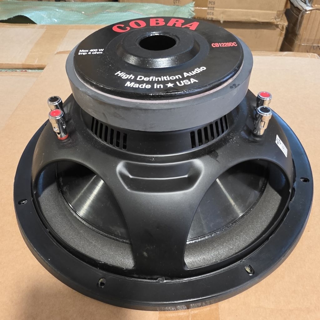 SPEAKER SUBWOOFER COBRA 12 INCH DOUBLE COIL 400 WATT CB12290C