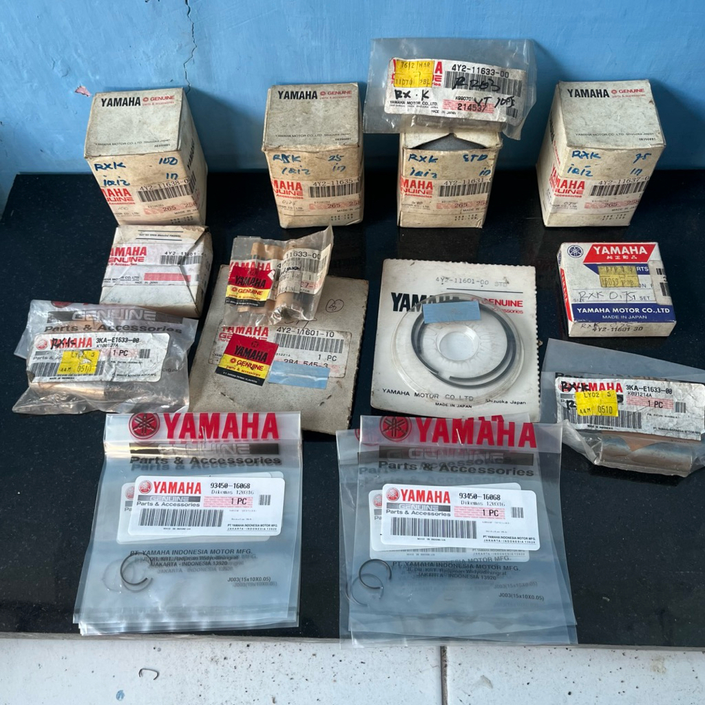 piston set ring Yamaha RX king old 4y2 japan OS Std 25 75 100 Original Yamaha Japan Nos