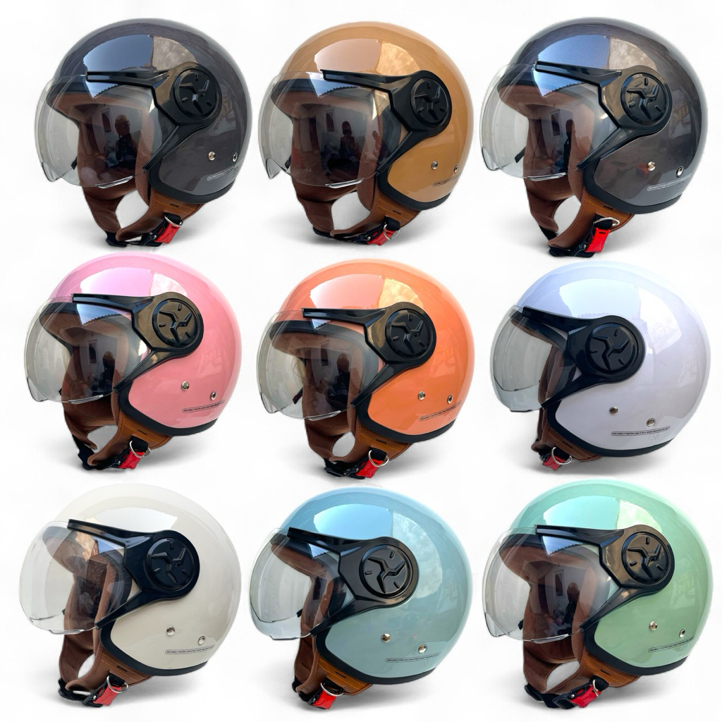 Helm Bogo Hijab YRH Helm Wanita Dewasa SNI Kekinian