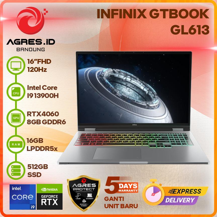INFINIX GTBOOK I9 13900H RTX4060 16GB 512GB 16.0FHD 120HZ 100SRGB