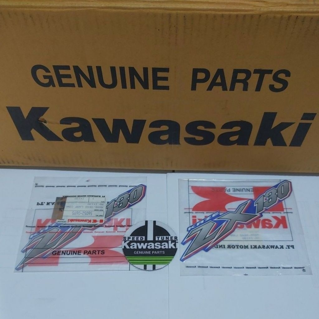 sticker batok lampu depan zx130 sepasang mark cover head lamp