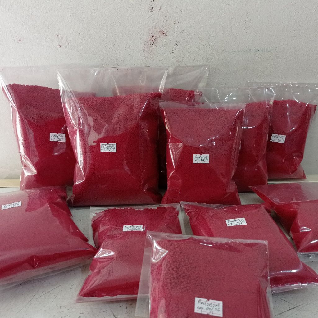 

Redvelvet crumb bubuk 500 gram | bubuk redvelvet | crumble redvelvet | topping redvelvet