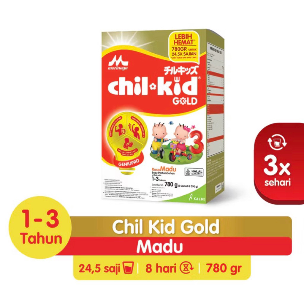 

morinaga chil kid gold geniupro rasa madu 780gr tahap 3