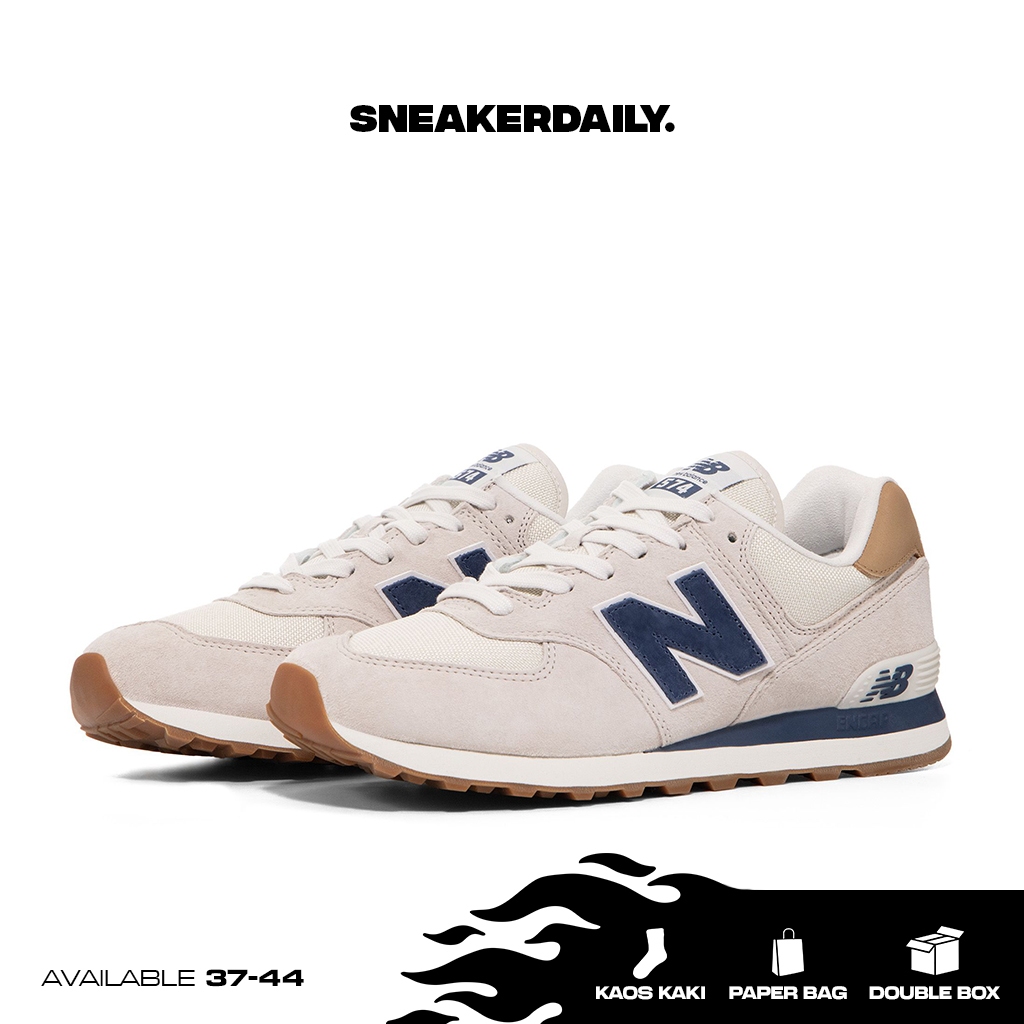 SNEAKERSDAILY NB 574 Light Cliff Grey Indigo ML574LGI