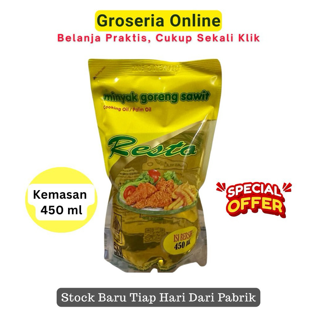 

Minyak Goreng Resto 450 ml