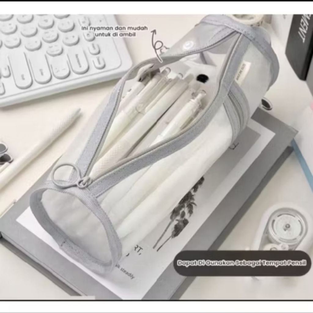 

Tempat Alat Tulis Transparant Kapasitas Besar Sekolah