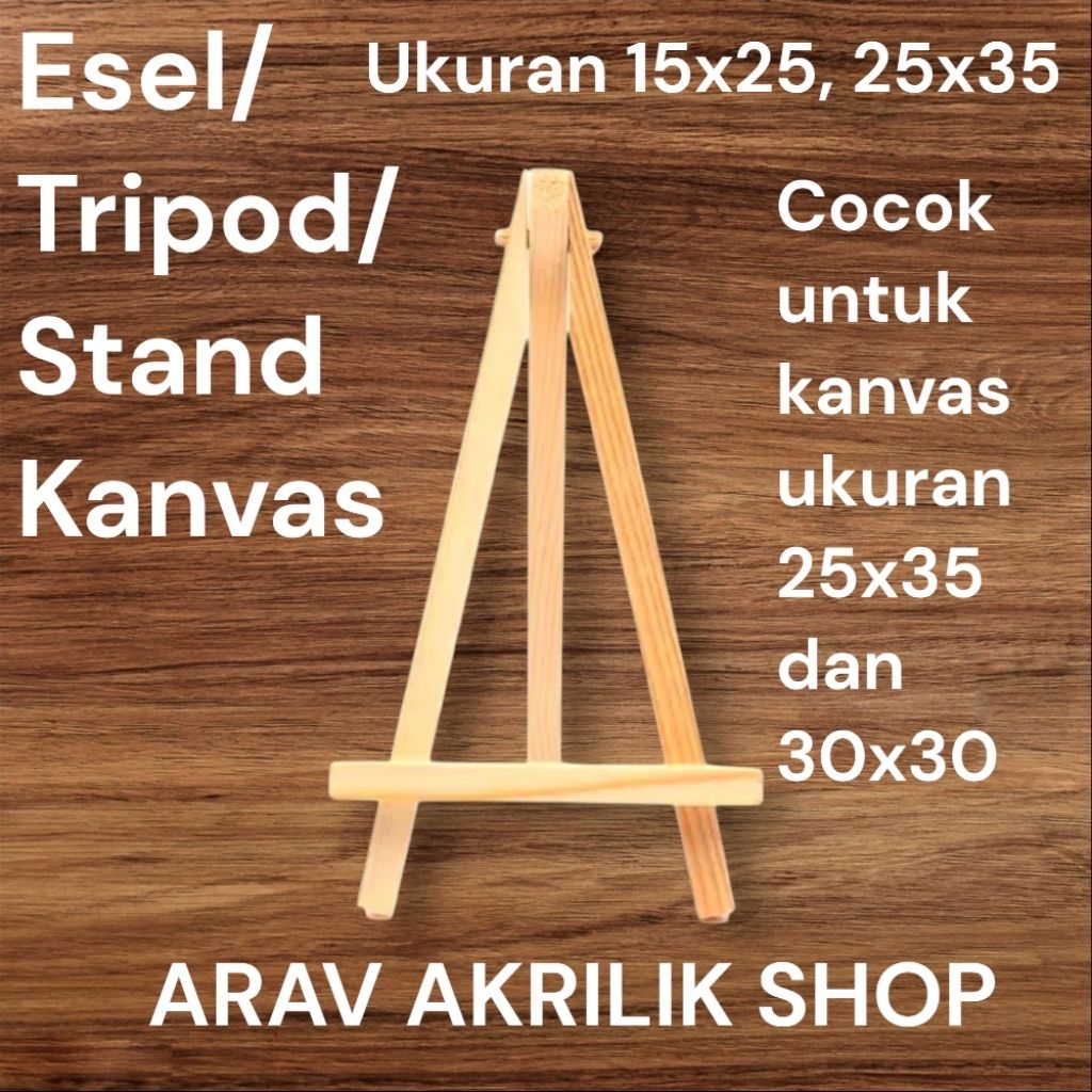 

Wooden Easel 15x25 cm, 25x35cm Berkualitas