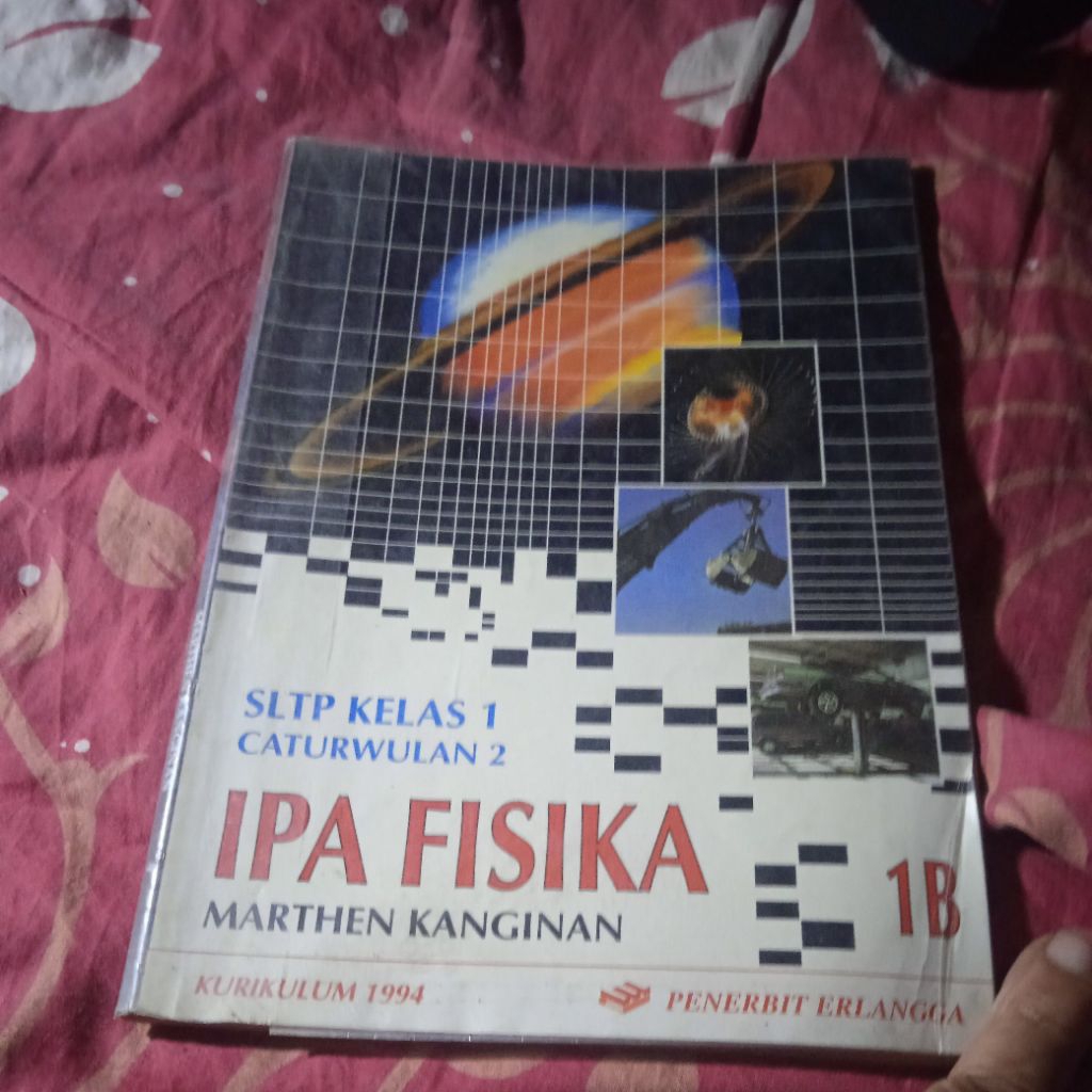 buku IPA fisika 1B, SLTP kelas 1 carurwulan 2, buku original jadul