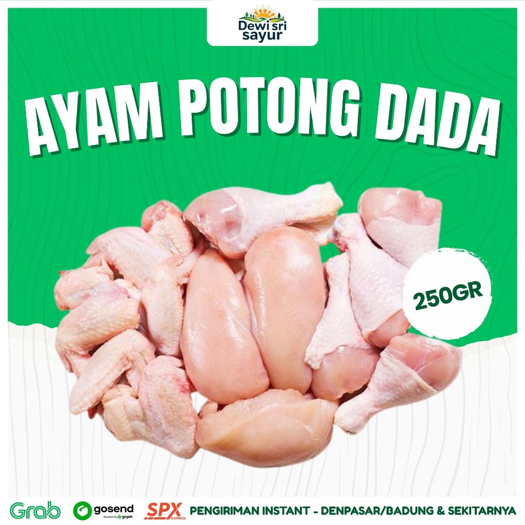 

Ayam Potong Dada 250gr – Dewi Sri Sayur