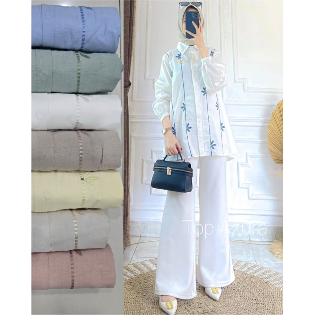 BLOUSE ATASAN WANITA TOP AZZURA by WINODY / WINODY OFFICIAL / UPDATE FASHION / WINODY ORI
