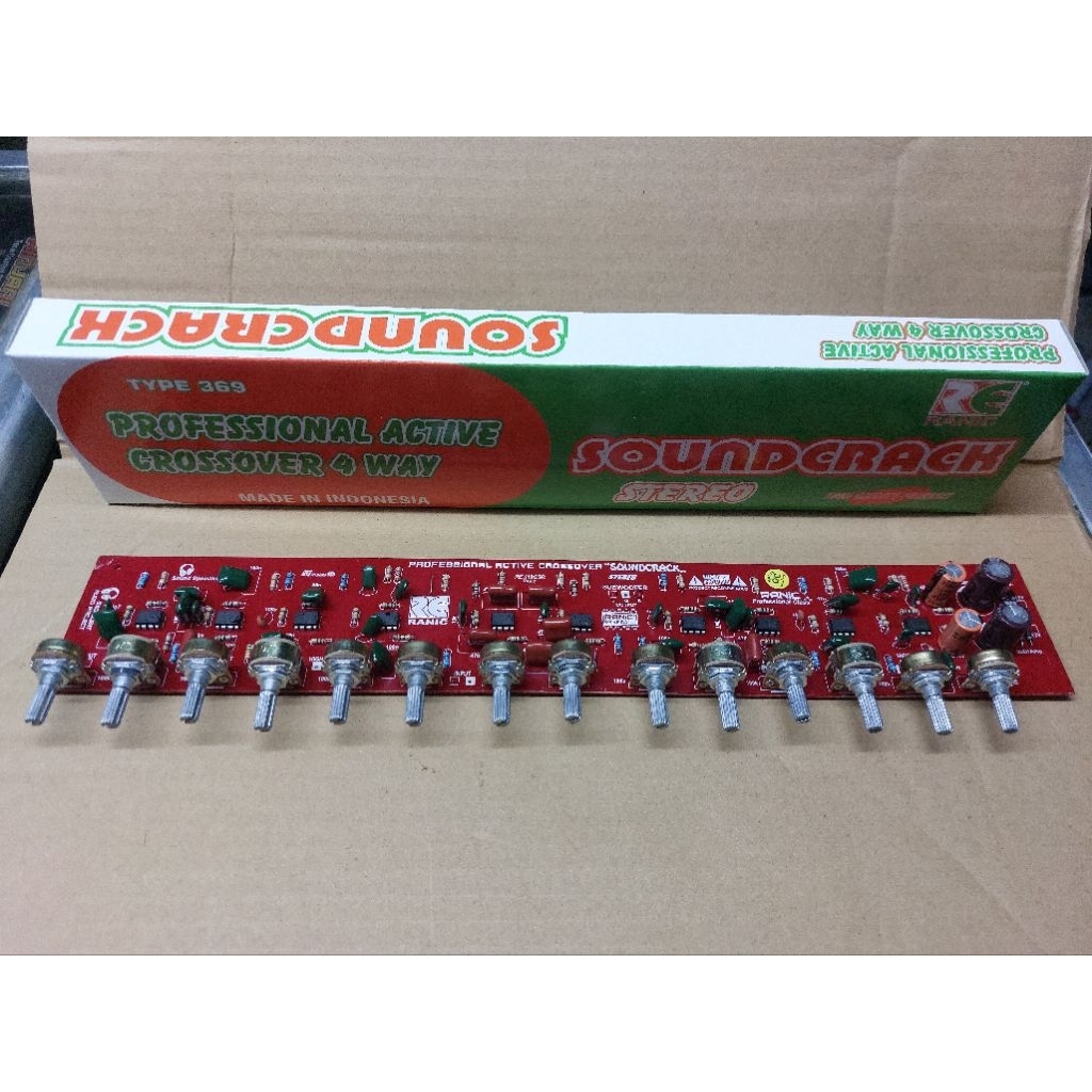 Kit Aktif Crossover 4 Way Stereo High Mid Low Subwoofer