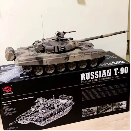 Rc Tank Henlong Russian T90 Main Battle Tank Track Can Fire Smoke Tank Simulation Tank Model Toy Chi