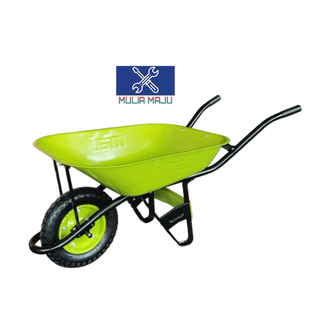 Gerobak hijau IGM TEBAL setara artco /gerobak dorong /bangunan/angkong hijau gerobak tebal 15kg bagu