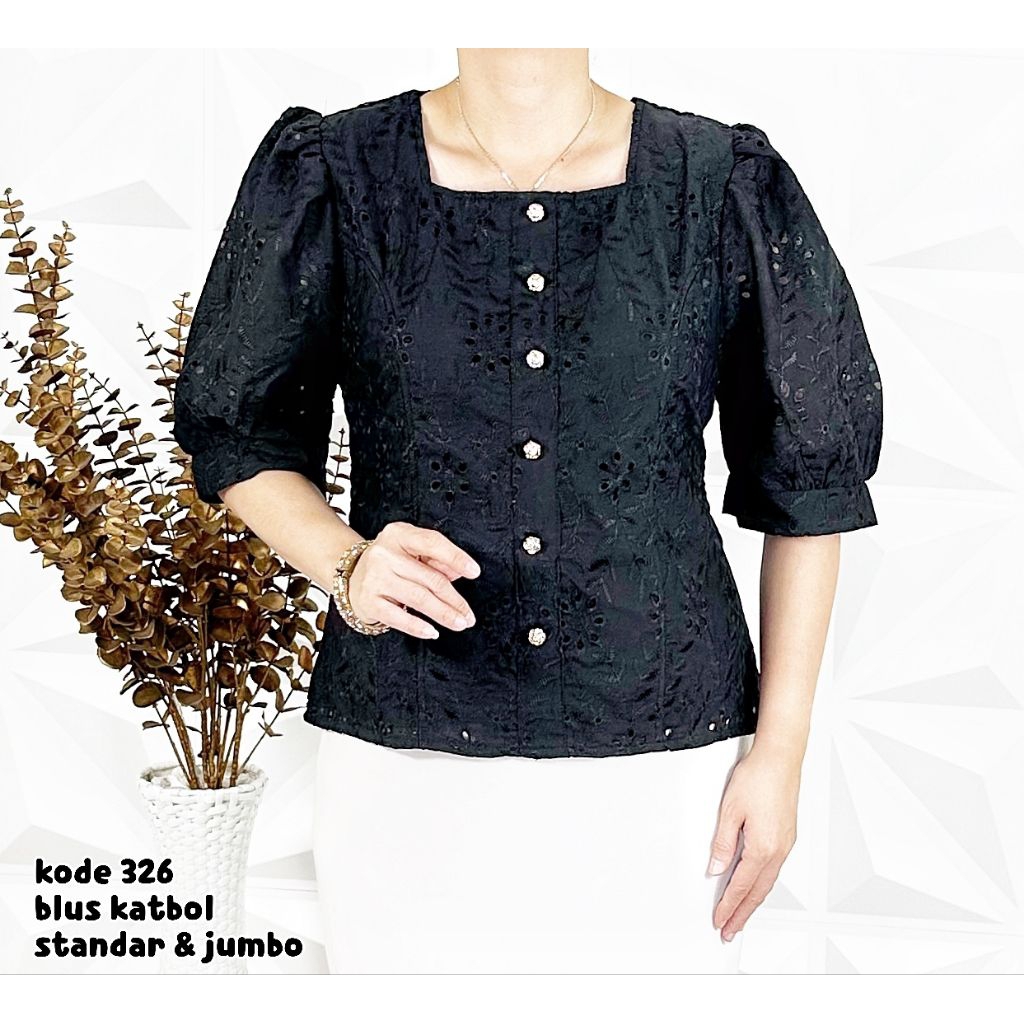blus katun bolong standar dan jumbo