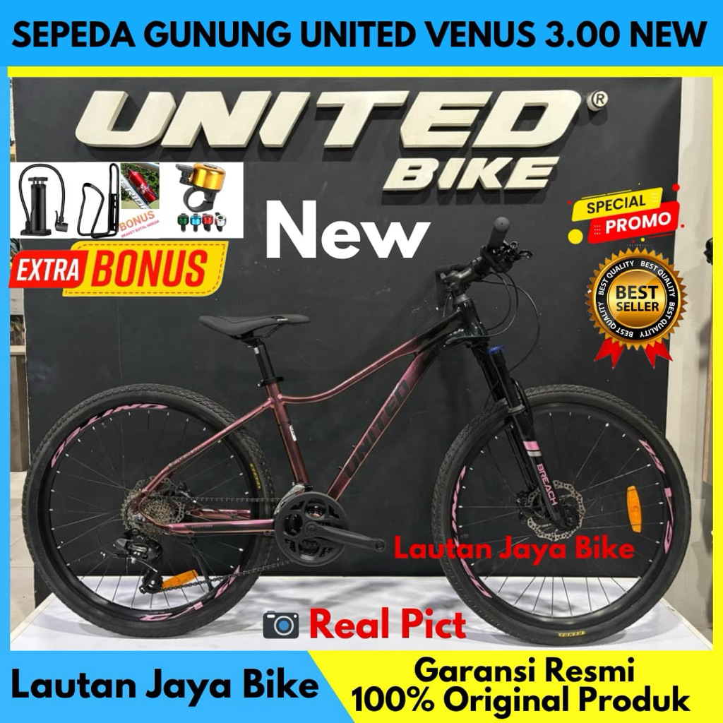 Sepeda Gunung MTB 26/27.5 United Detroit 2.0 Venus 3.0 New