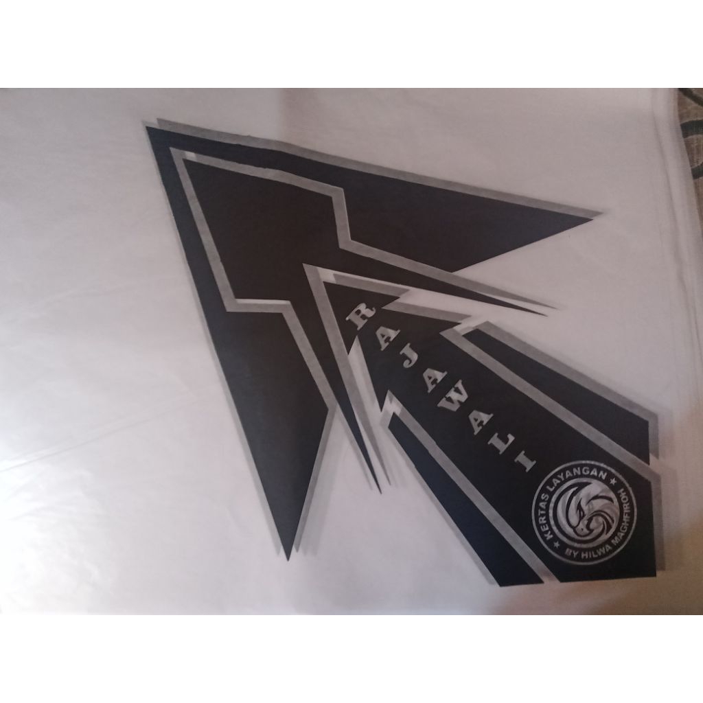 Sablon Kertas Layangan Sukhoi satu warna