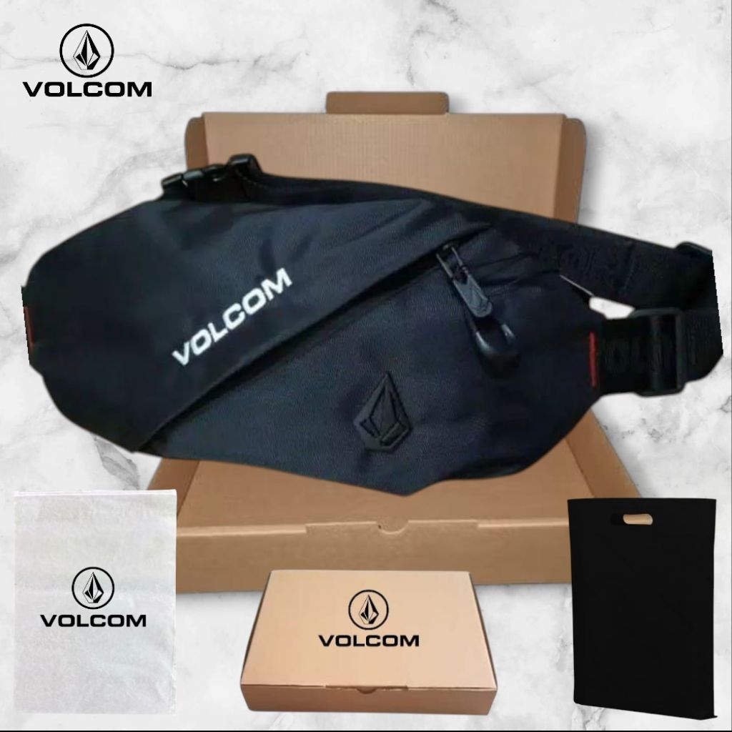 VOLCOM WAISTBAG VOLCOM TAS SELEMPANG VOLCOM TAS PINGGANG VOLCOM TAS VOLCOM PREMIUM LOGO BESI