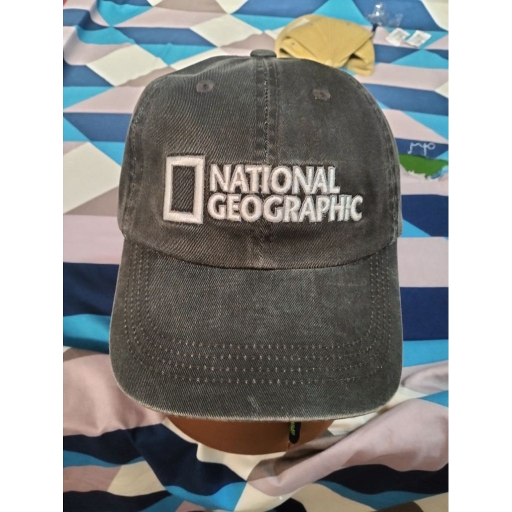 Topi Baseball National Geographic Original Charcoal Grey Adjustable