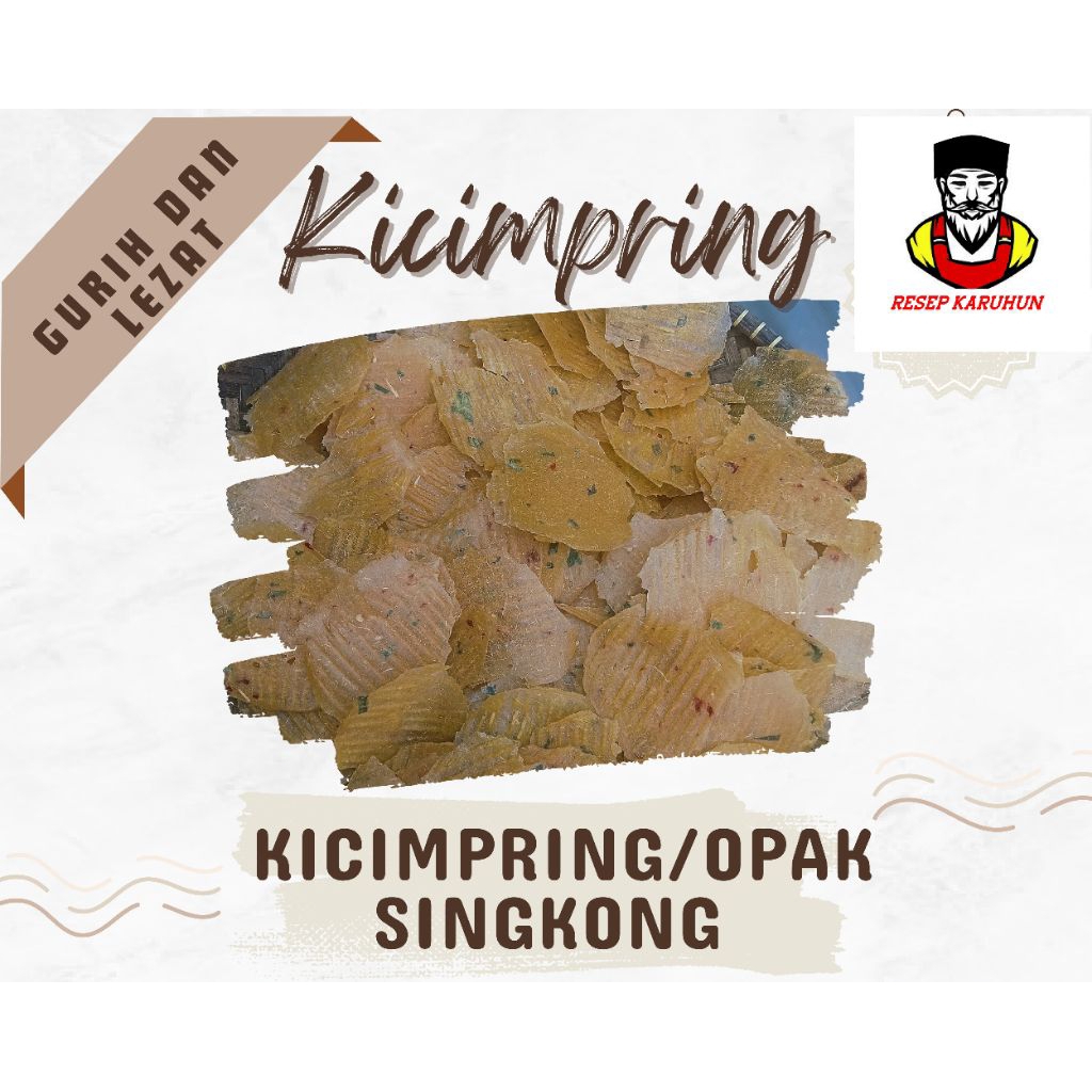 

Kicimpring Singkong Bandung,Opak singkon Bandung Oleh oleh bandung kemasan 500 gram