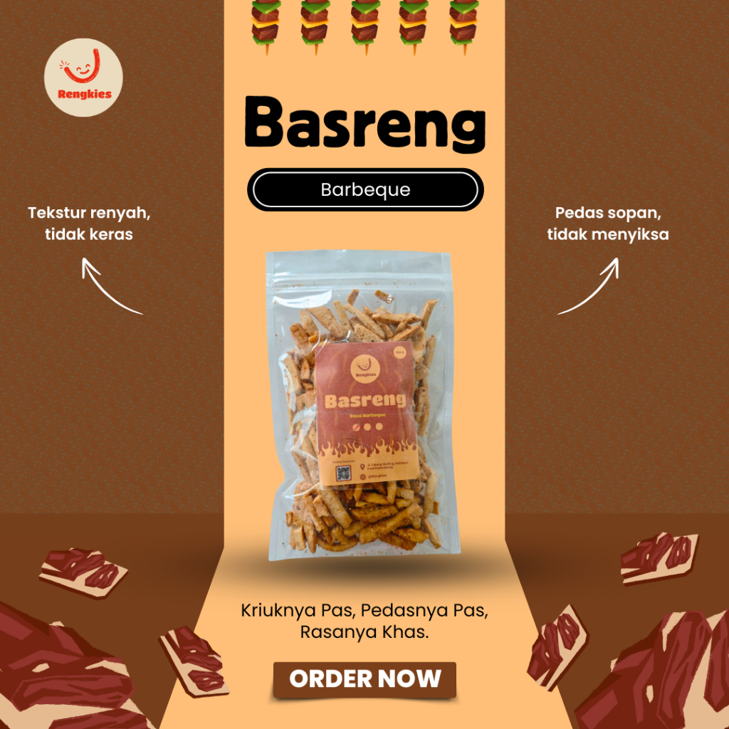 

Basreng Barbekyu | Renyah Kriuk Gak Keras | Pedasnya Sopan Bikin Nagih