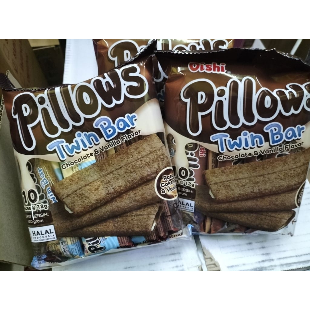 

Pillow Twins Bar Coklat Vanilla isi 10pc