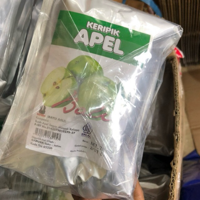 

Kripik Apel Nangka Pisang Mangga Nanas Salak Khas Asli Batu Malang 250gr