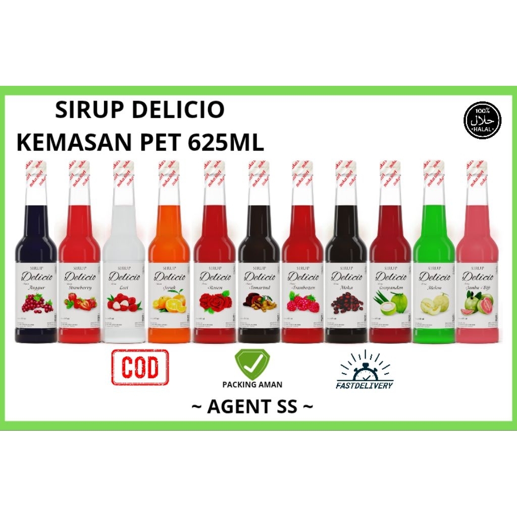 

SIRUP DELICIO kemasan pet 625ml lebih murah lebih hemat
