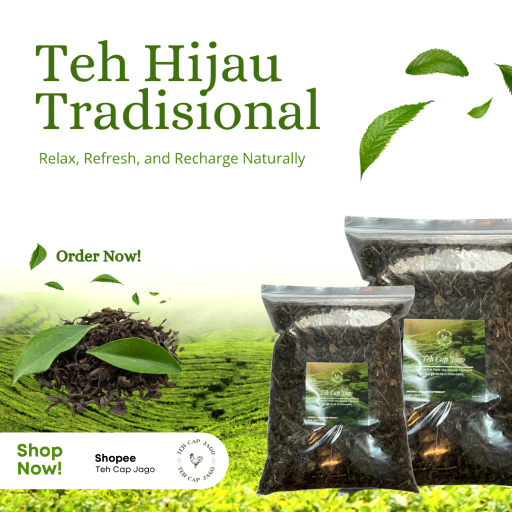 

Teh Cap Jago Teh Hijau Wangi Asli Tubruk